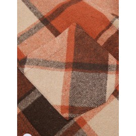 Mens Flannel Shirt Long Sleeve Plaid Jacket Casual Button Down Shirts Shacket