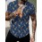 Men's Giraffe 3D Print Casual Shirt, Button Front Short Sleeve Top, Men's Clothes For Daily Wear/Party