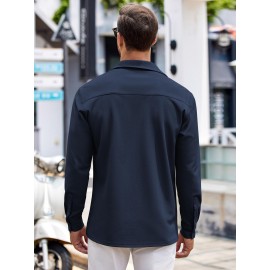 Men's Oxford Shirt Long Sleeve Dress Shirts Casual Button Down Shirts Regular Fit