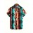 Men's Western Style Bull Skull 3D Print Casual Shirt, Button Front Short Sleeve Top, Men's Clothes For Daily Wear/Party