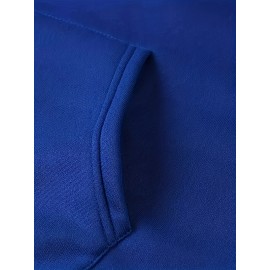 Men's Oversized Hip-Hop Style Hoodie with Geometric Print - Casual Pullover Sweatshirt for Fall & Winter, Polyester, Machine Washable